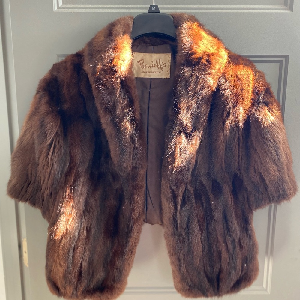 Authentic Benioff Mink Fur Shawl - 1950’s (Stole)